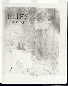 Elles borítója, 1896 alkotó: Henri de Toulouse-Lautrec